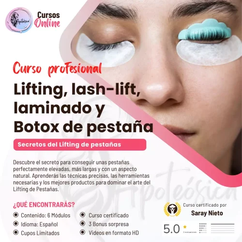 Curso de laminado de pestañas
